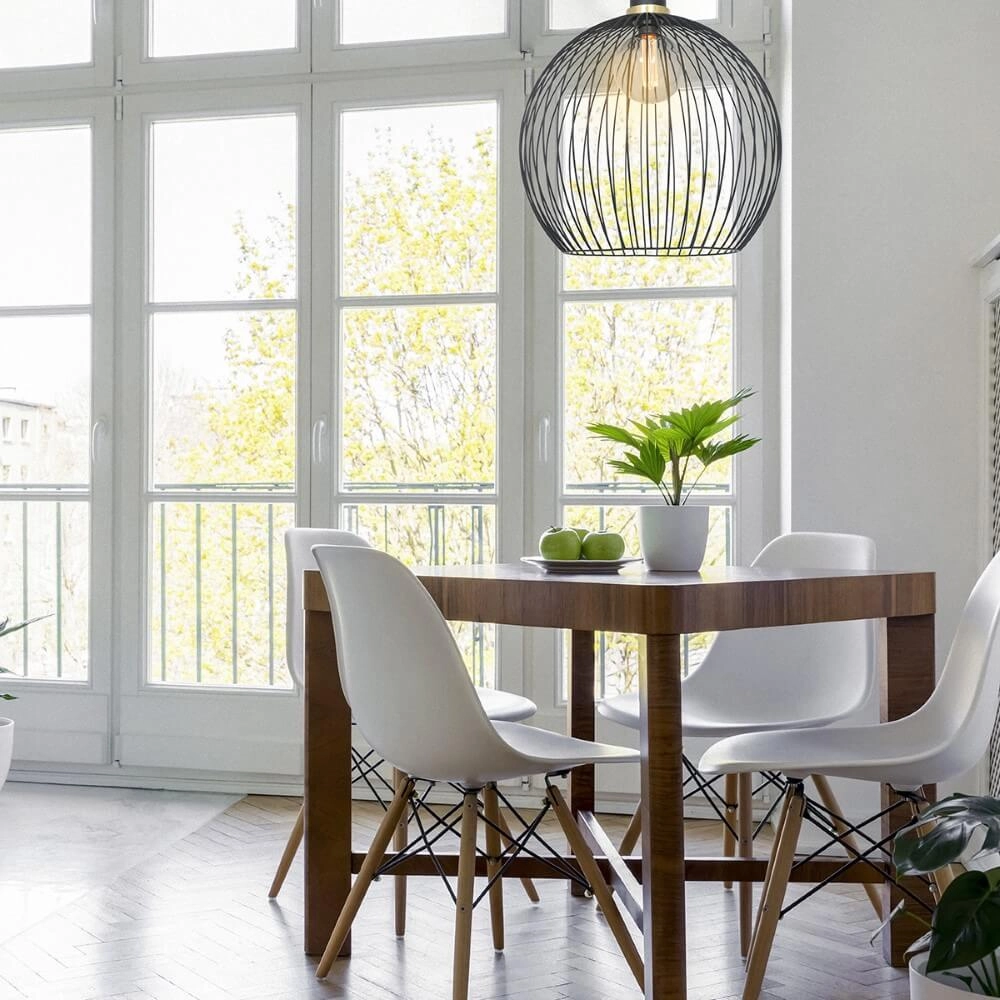 Lampe à fil Aureole 42cm noir avec or Steinhauer 8712746135480