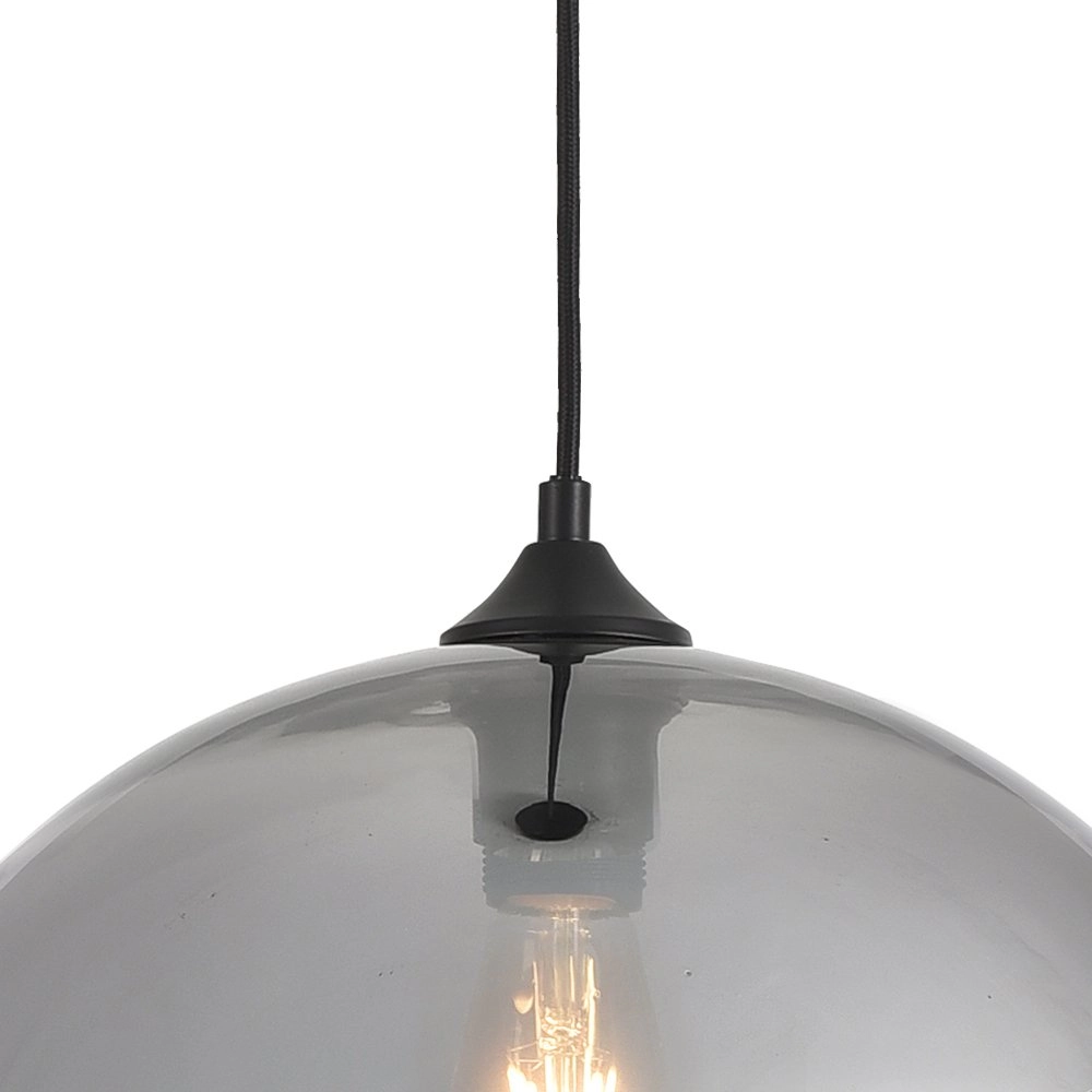 Lampe à suspension Ø 40cm Marino-40 verre fumé Artdelight 8719831735853