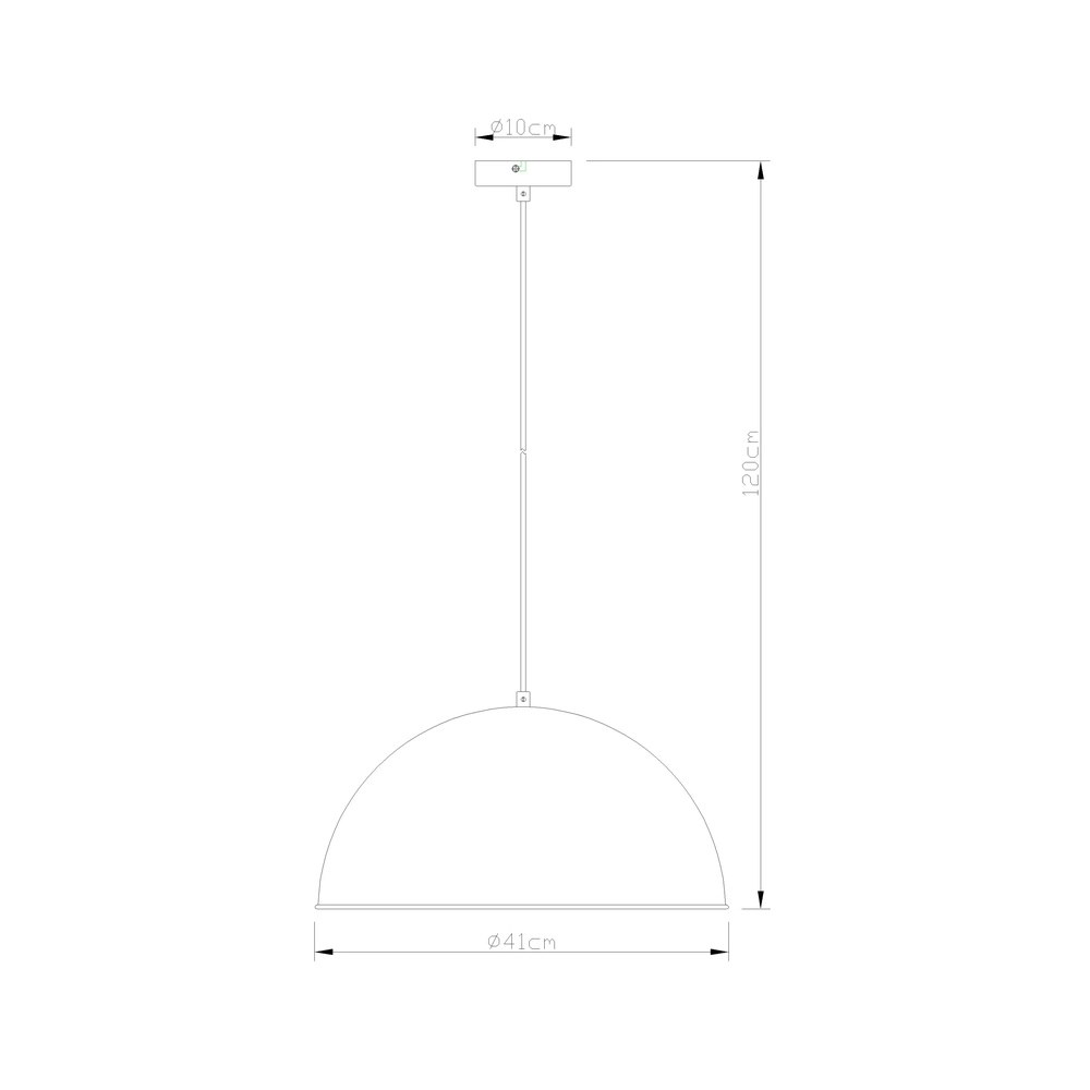 Lampe suspendue Xirena I Ø 41 cm brun rouille Globo 9007371354153