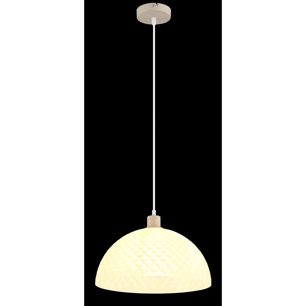 Lampe pendante simple Selma brun sable Globo 9007371589104