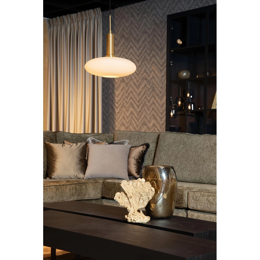 Lampe pendante de conception Singala Ø 30 cm d’or avec du blanc Lucide 5411212251084