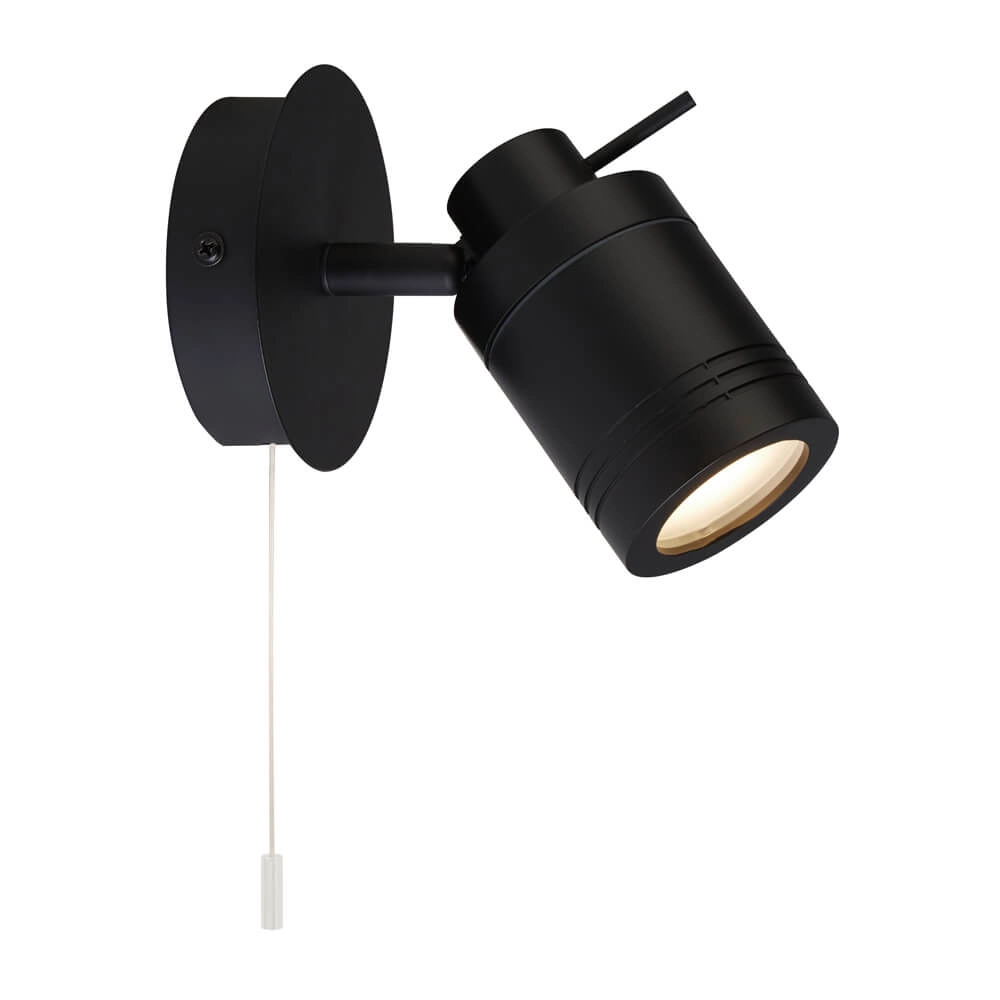 Spot mural pour salle de bain Samson noir Searchlight 5053423189314