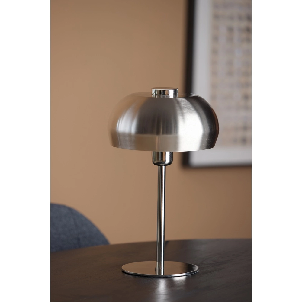 Lampe de table Surin Ø 22cm - nickel brillant Light & Living 8717807743413