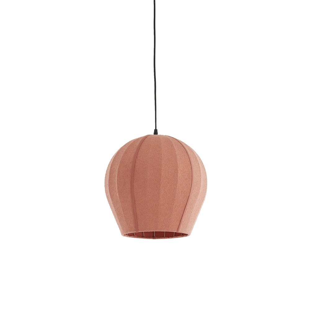 Lampe suspendue Bouclé Zagori Ø 35 cm - corail