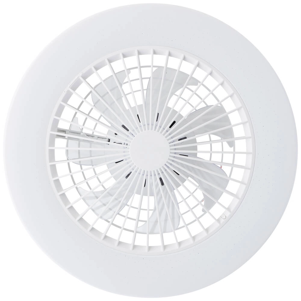 Ventilateur de plafond Siano avec lampe - blanc Brilliant 4004353453441