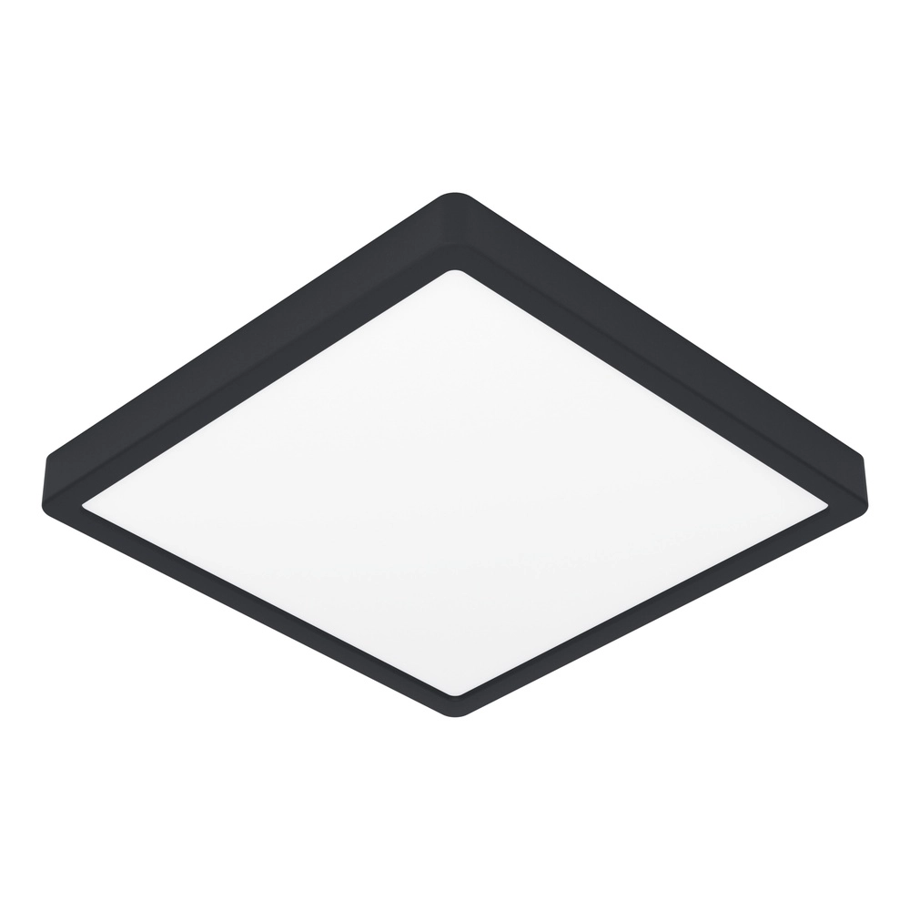 Lampe de plafond Zigbee Fueva 6-Z Carré - Noir - 39x39cm