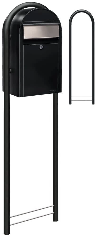 Boites aux lettres Grande st9005 i Noir texturé Bobi 6417237033277