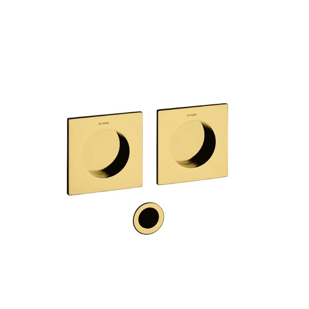 Poignée de porte coulissante Giotto Q laiton