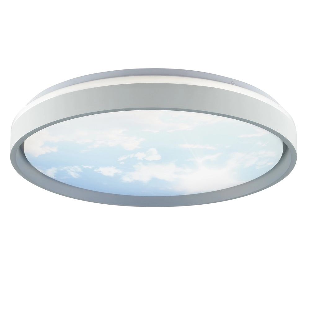 Éclairage de plafond Sky-Dream blanc avec gris Ø 48,5cm Brilliant 4004353473999