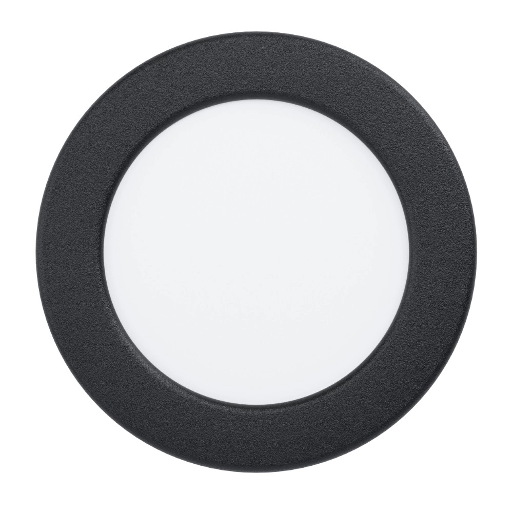 Lampe encastrée IP44 Fueva 6-Z Zigbee - noir - Ø 12cm