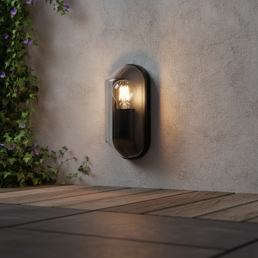 Applique murale classique Amel anthracite