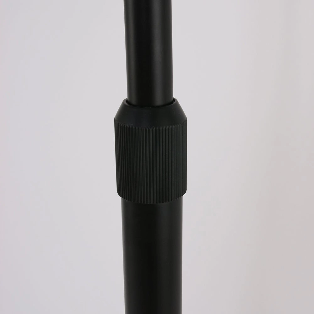 Lampe à arc Stresa noir avec abat-jour blanc Steinhauer 8712746106640