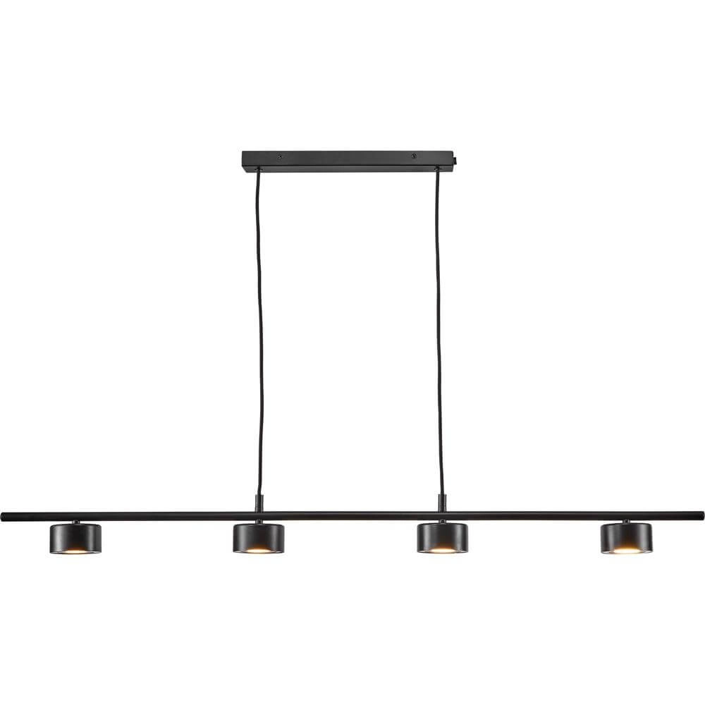 Suspension 4 lumières Clyde Design noir