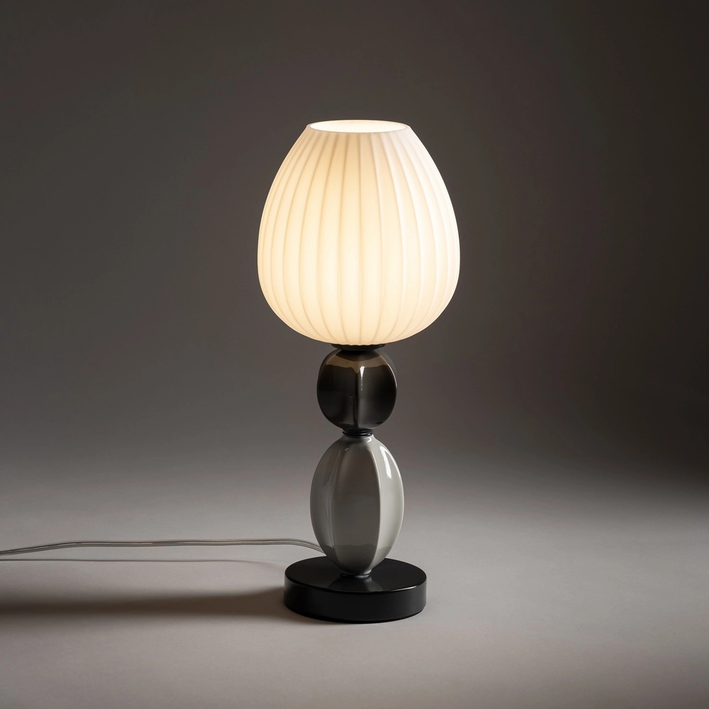 Lampe de table Corals Ø 16 cm de gris Lyora 5903139119788