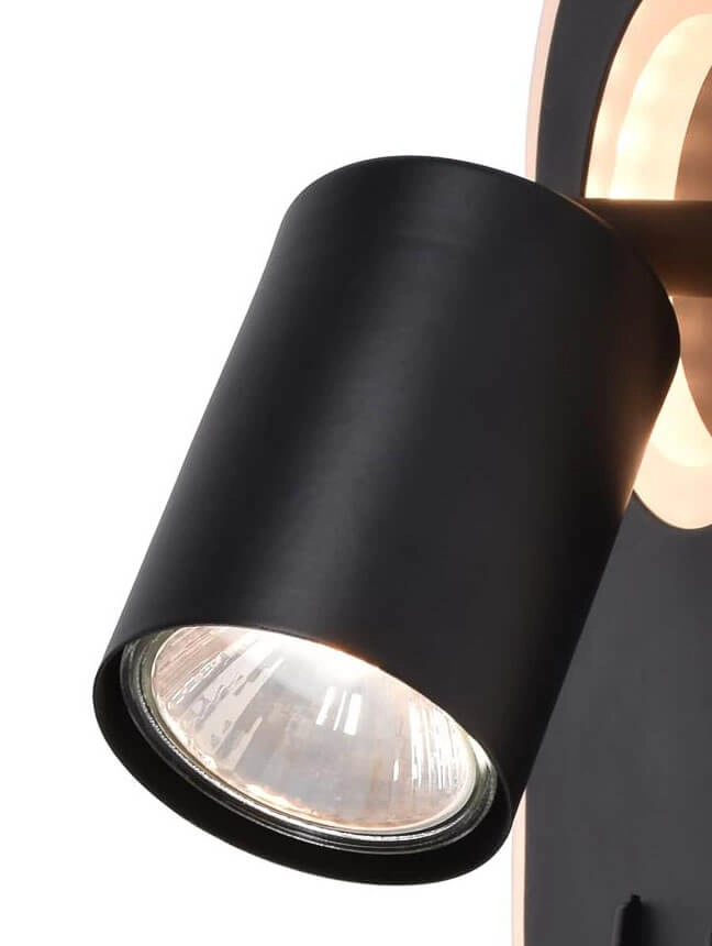 Spot mural LED Kimon noir Brilliant 4004353396779
