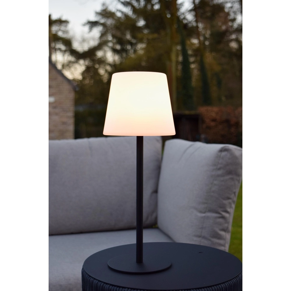 Lampe de table rechargeable Tyon Noir Lucide 5411212134745
