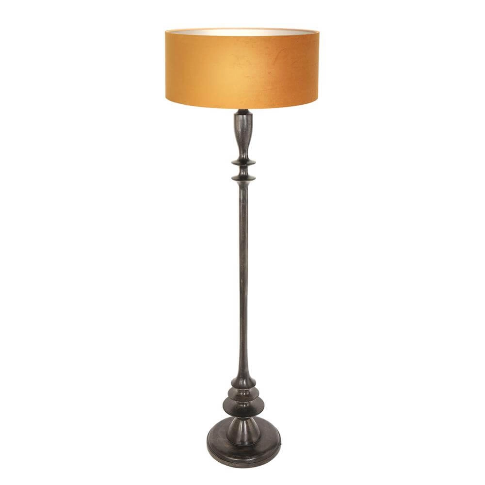 Lampadaire Bois avec capuche doré Steinhauer 8712746172768