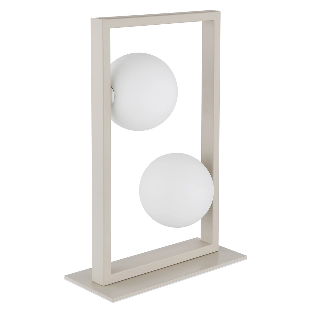 Lampe de table moderne Nanda brun sable Globo 9007371567041