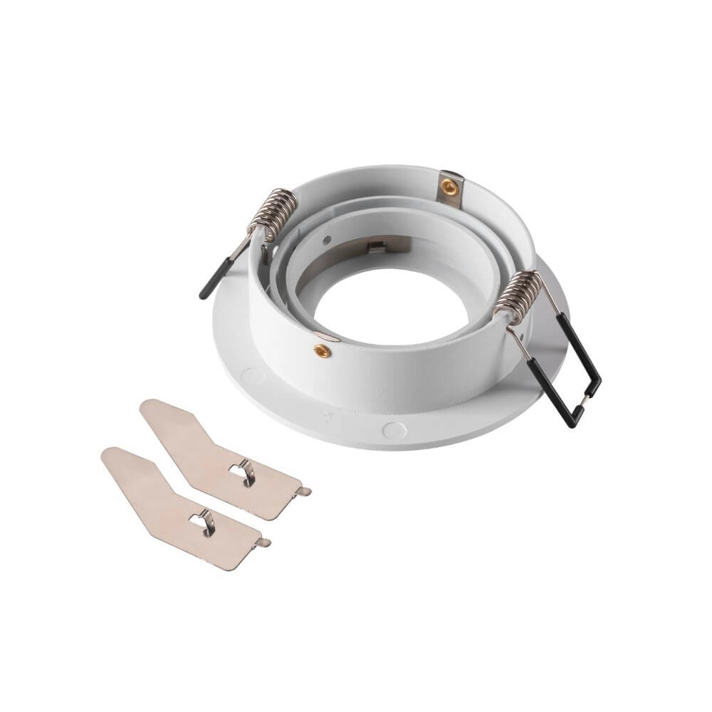 Anneau de montage New Tria 75 rond blanc - sans raccord SLV 4024163276474