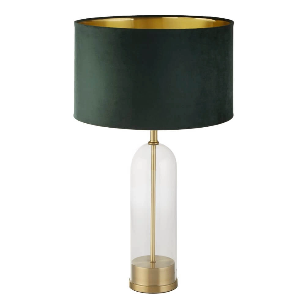 Lampe de table Oxford avec capuche verte