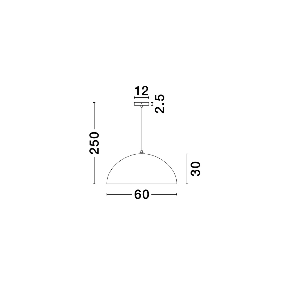 Suspension Starla blanc Ø 60cm Lyora 5212017460844