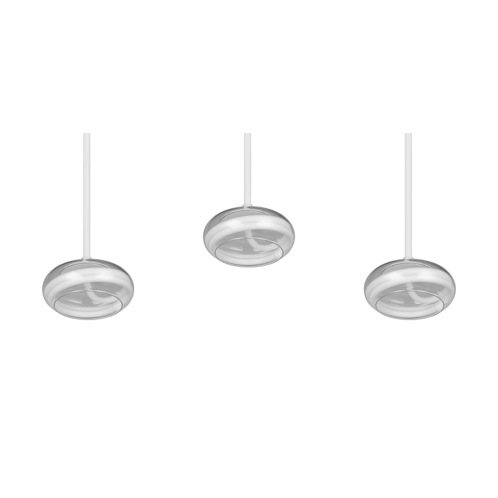 Lampe pendante à 3 lumières Tarsia Blanc Trio 4017807683363