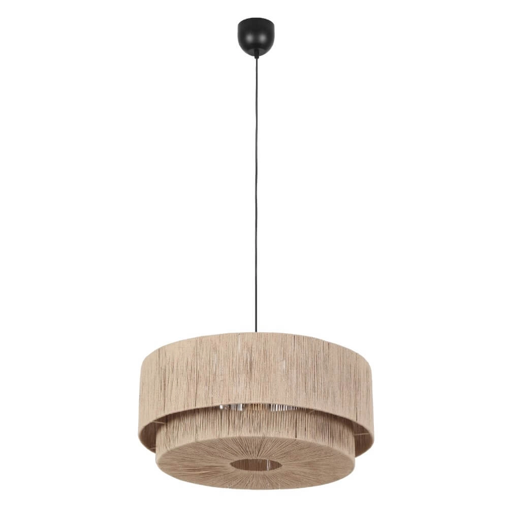 Lampe suspendue en corde Smilla Ø60cm Trio 4017807628265
