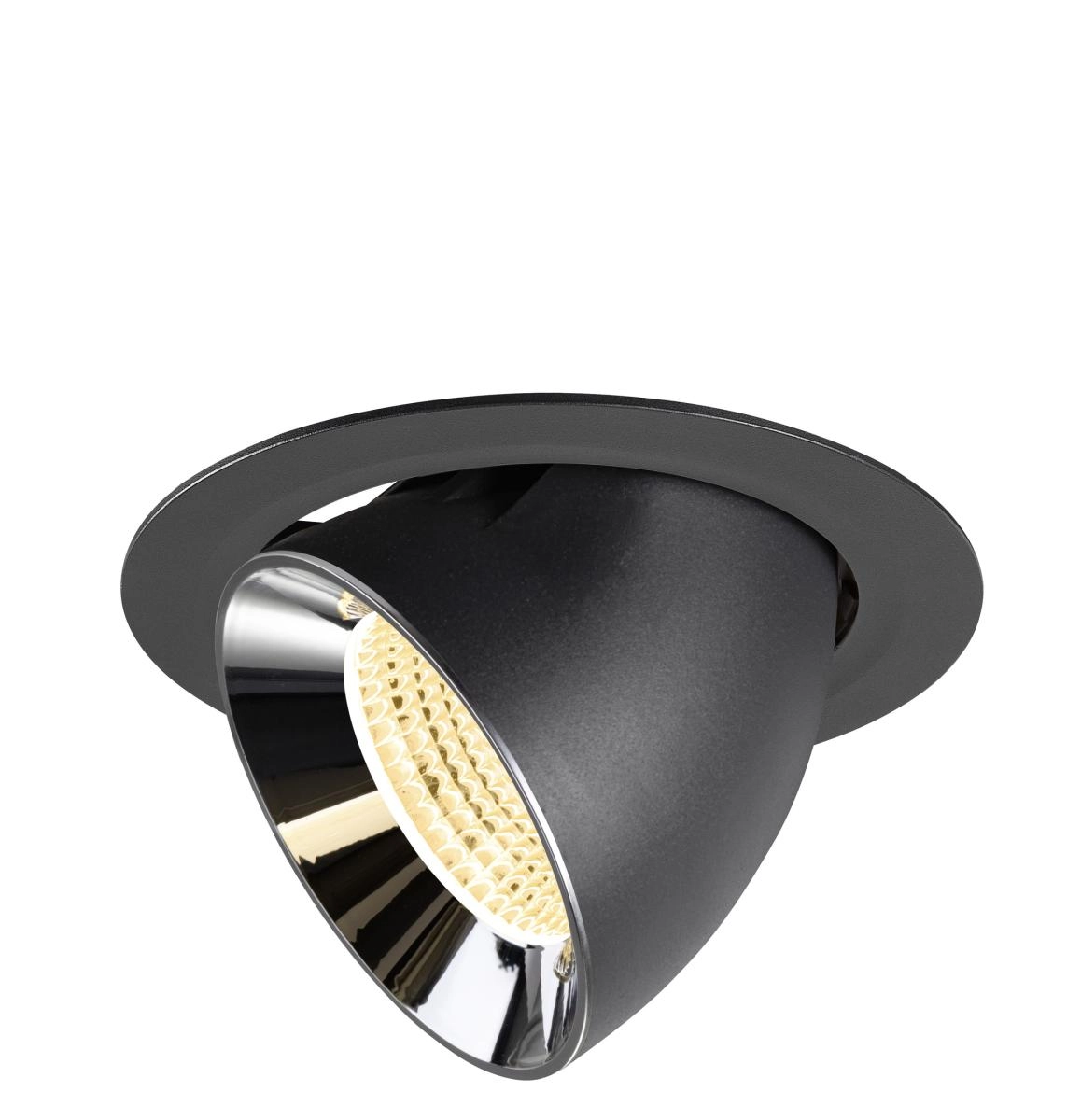 Spot encastré Numinos Gimble XL noir/chrome 3000K - 55 deg