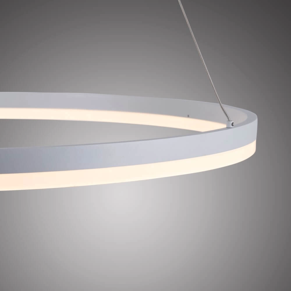 Lampe suspendue moderne Titus Ø 80cm blanc Paul Neuhaus 4012248365373