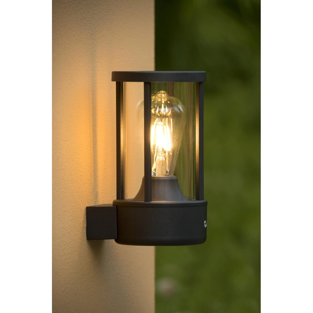 Lampe murale anthracite Lori avec capteur Lucide 5411212144300