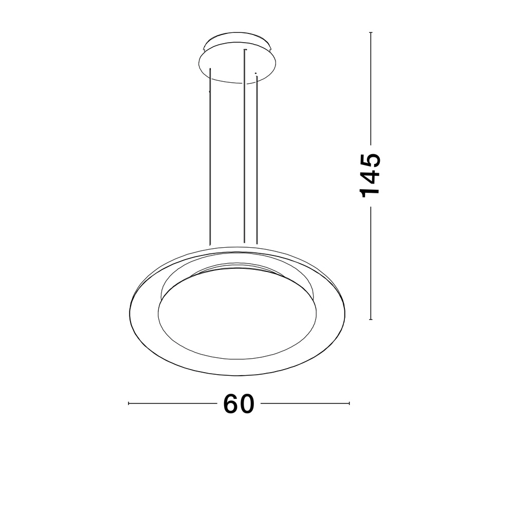 Suspension moderne Epos Ø 60cm blanc Lyora 5212017463241