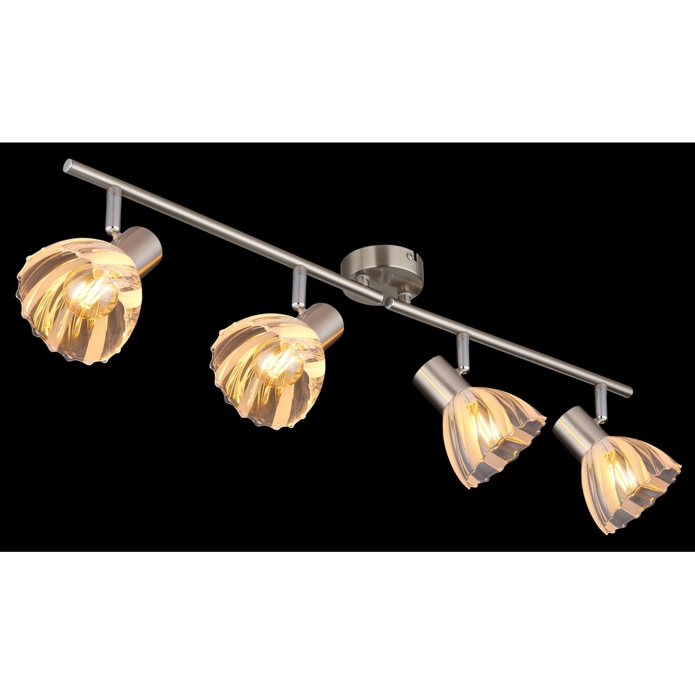 Lampe de plafond à 4 lumières Zachery nickel Globo 9007371522491
