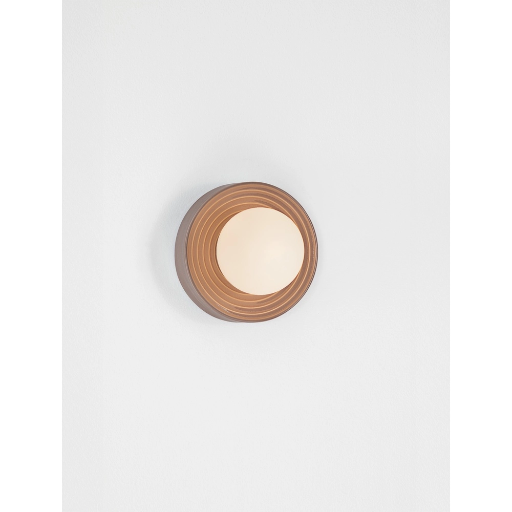 Applique murale Orbique brun moka Ø 16cm Lyora 5212017483911