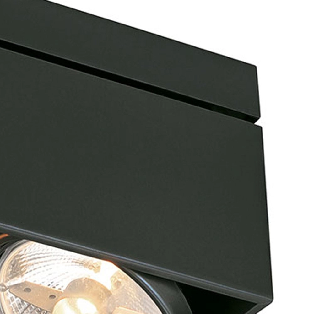 Spot de plafond Kardamod  Square 2 lumières noir SLV 4024163149761