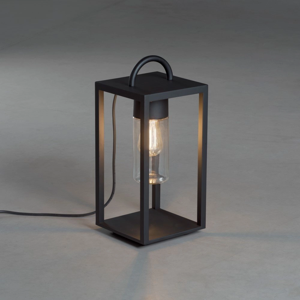 Lampe d'extérieur Bologna 45 cm noir avec verre transparent KonstSmide 7318307532753