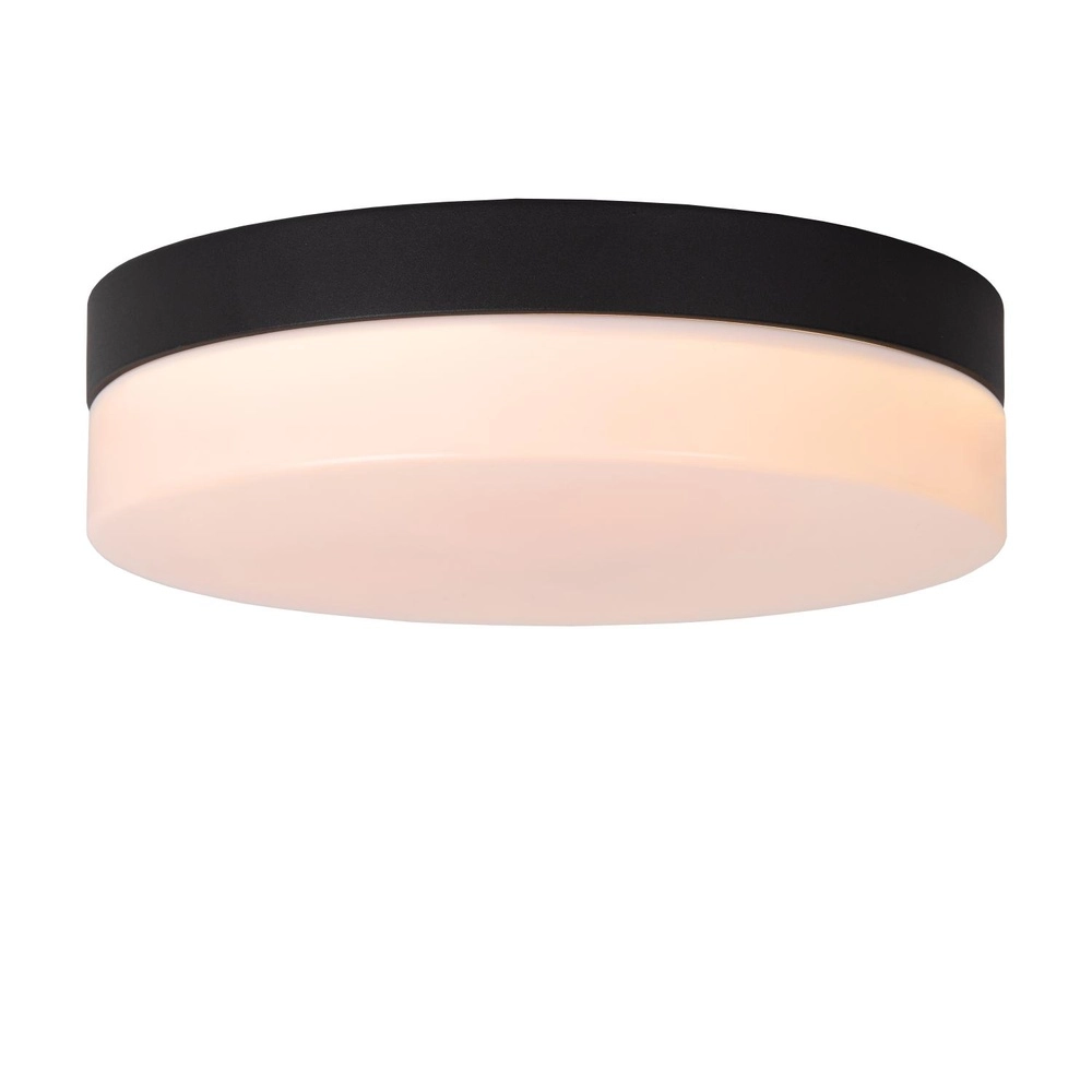 Éclairage de plafond Biskit Ø 23cm - IP44 noir Lucide 5411212792136