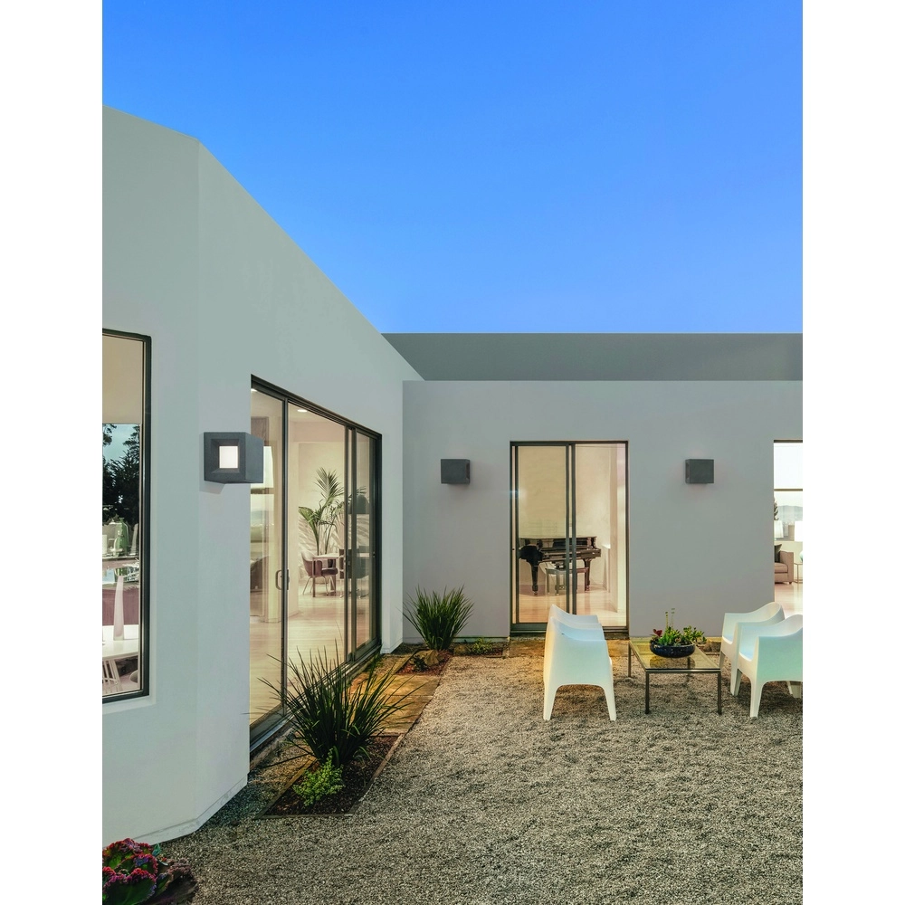 Applique murale carrée Castro noir Lyora 5212017426925