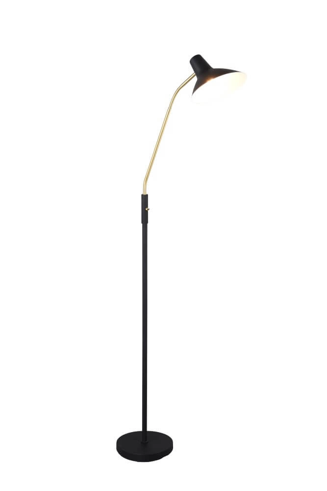 Lampe de lecture sur pied Traveller noir Trio 4017807613735