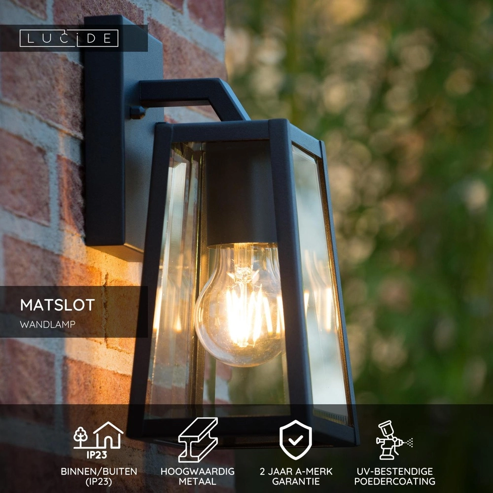 Lampe murale noire Matslot Conception Lucide 5411212290397