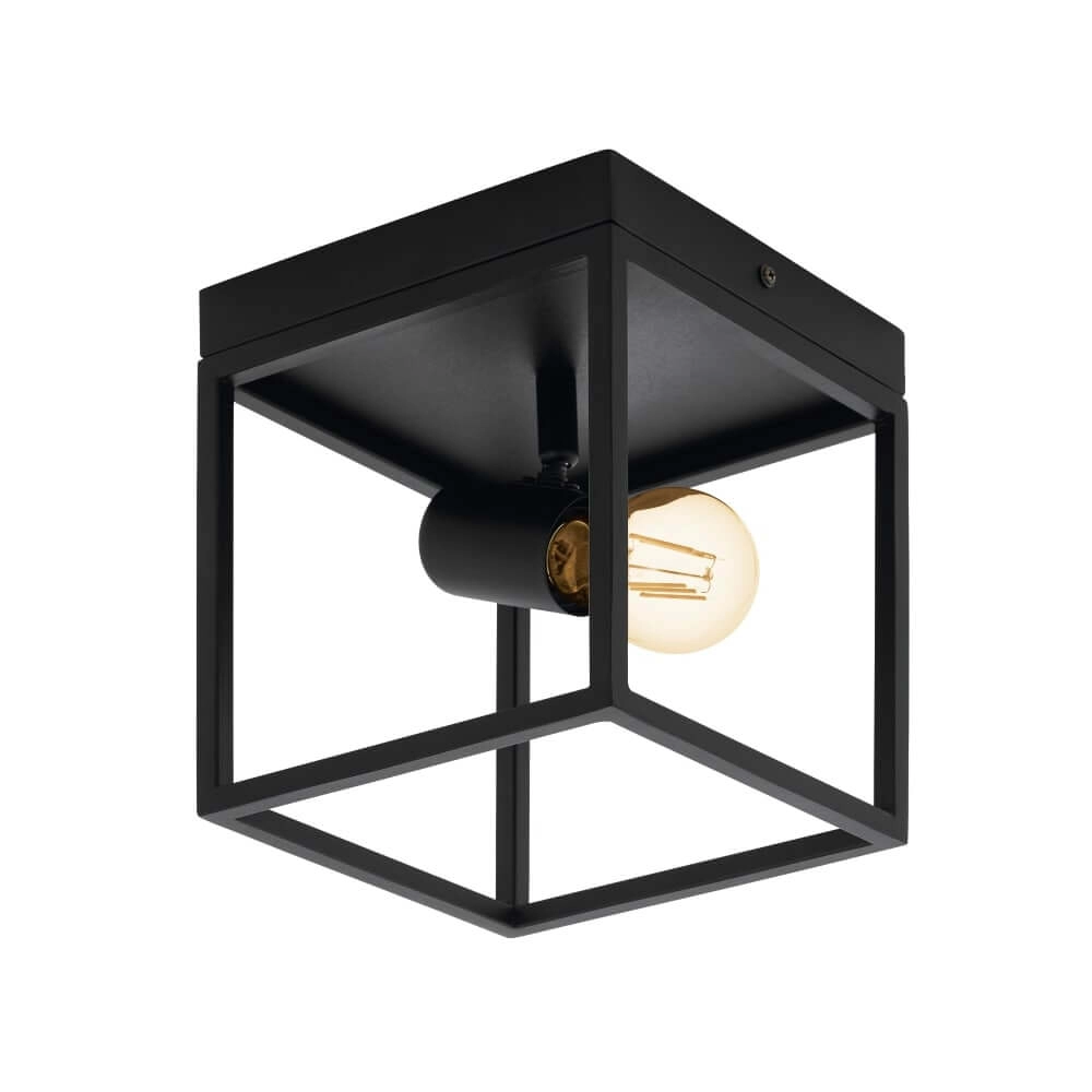 Plafonnier noir Silentina 1 lumière