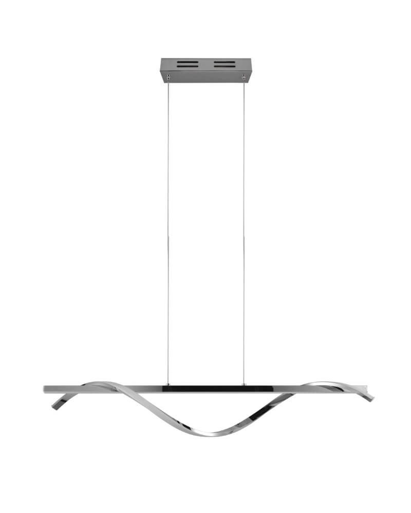 Lampe suspendue Isabel Chromé de 100 cm de long Trio 4017807561357