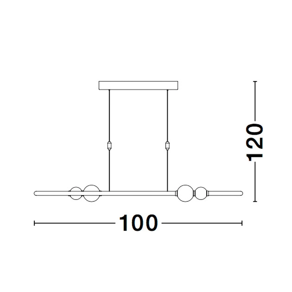 Suspension Celia Ovale noir et blanc Lyora 5212017429353