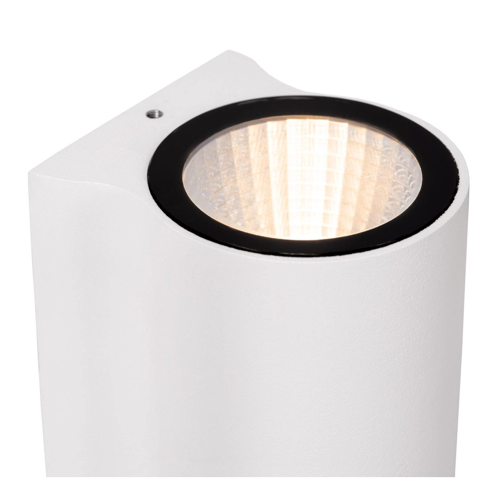 Lampe murale de conception Akra IP54 blanc défoncé Lucide 5411212334039