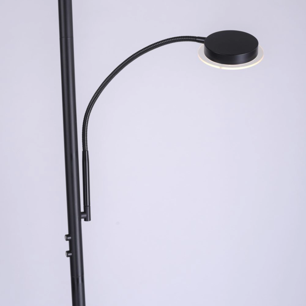 Lampe de lecture noire Hans Just Light 4043689972998