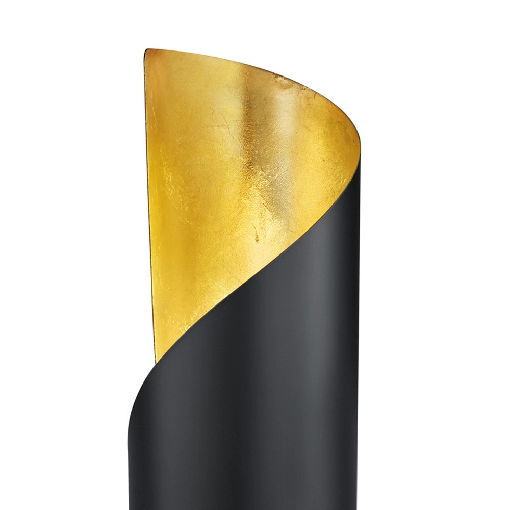 Lampe de table Frank noir avec de l'or Trio 4017807359763