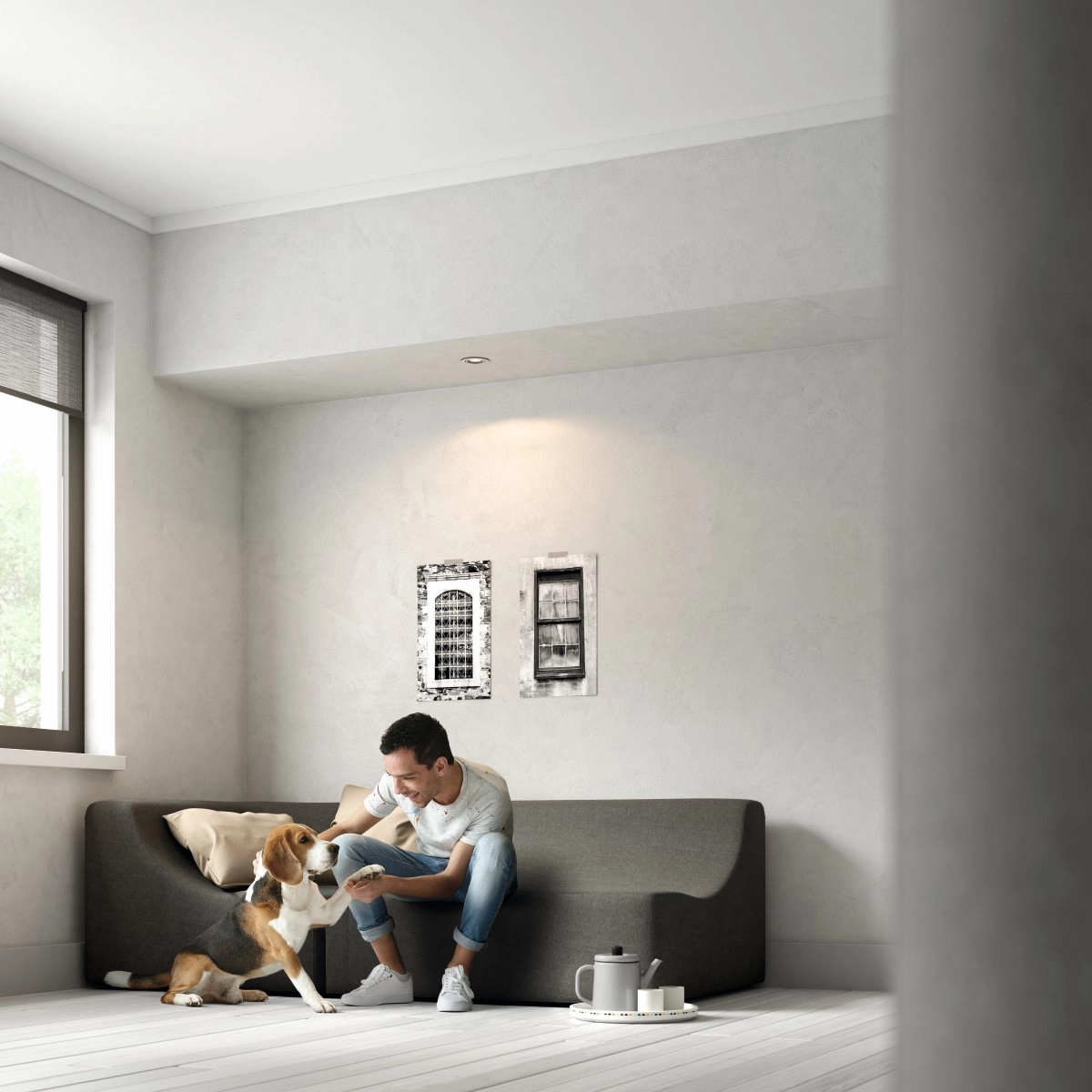 Spot encastrable Donegal GU10 environ 9 cm nickel Philips 8718696160831