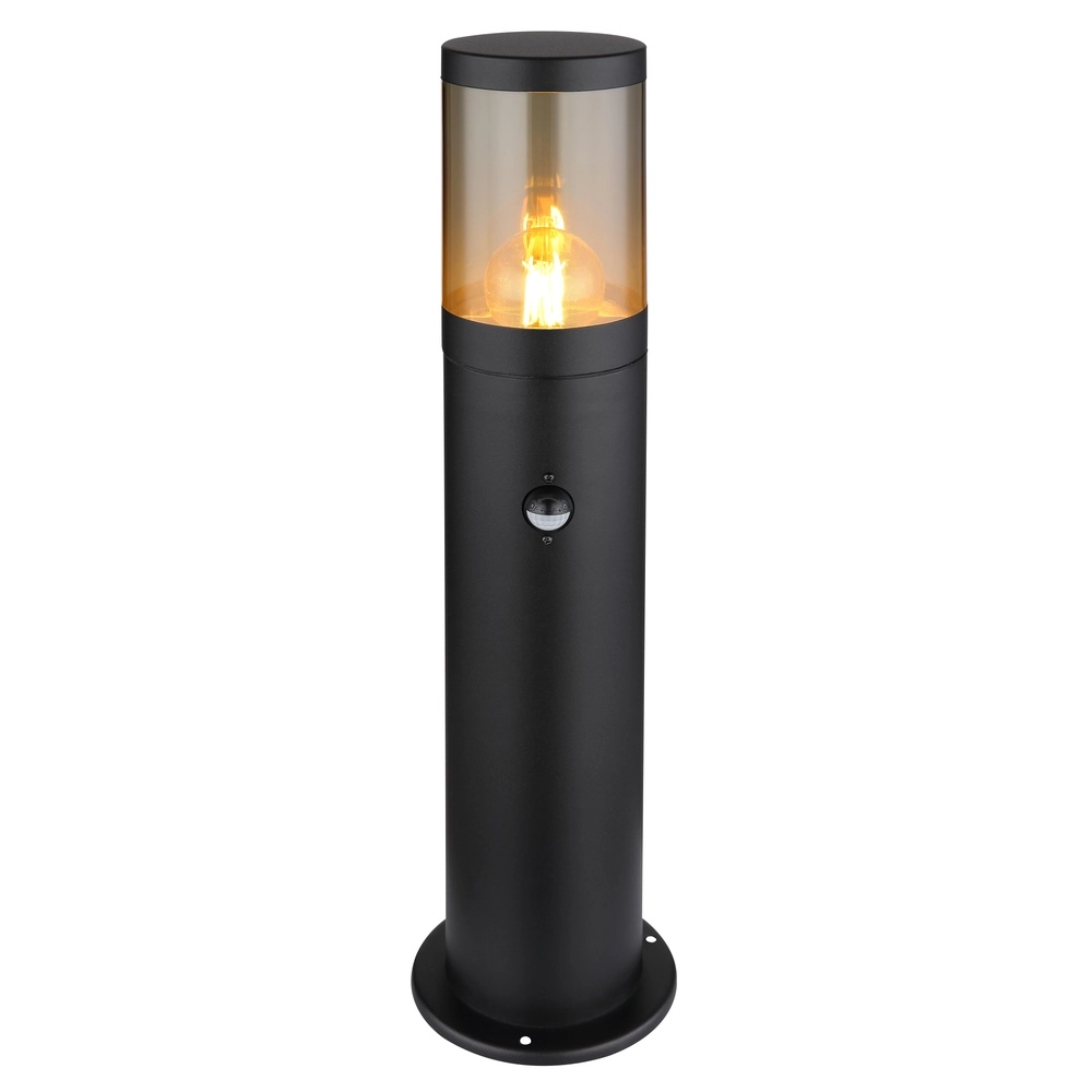 Lampe de jardin moderne Xeloo Noir avec capteur