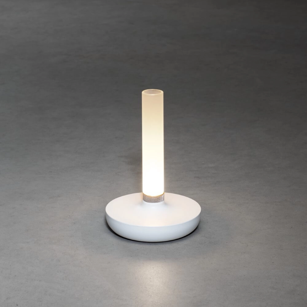 Lampe de table rechargeable Biarritz blanc KonstSmide 7318308272535