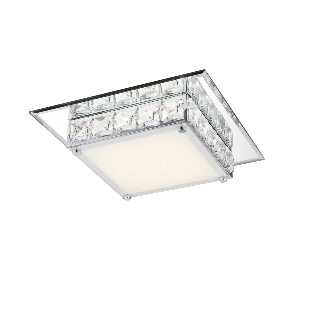 Lampe de plafond carrée Margo Chrome Globo 9007371324705