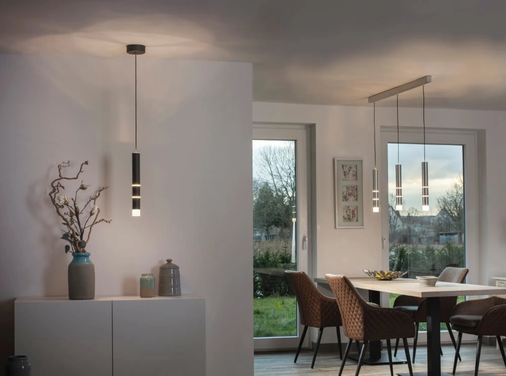 Lampe suspendue en aluminium Pure Vega 3 lumières Paul Neuhaus 4012248357590